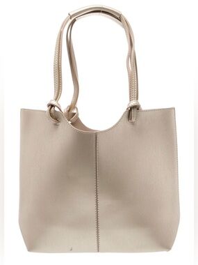 Neiman Marcus Light Gold Metallic Tote Bag